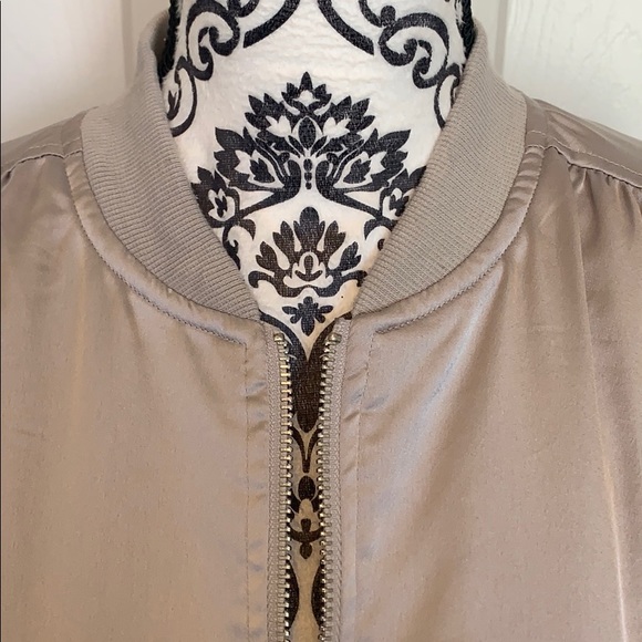 J.O.A. Satin Longline Bomber Jacket - Picture 14 of 16